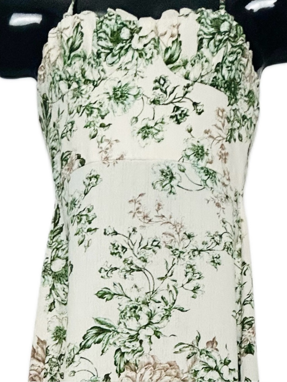 NWOT -Floral Botanical Bustier-style Midi Dress - Picture 7 of 17